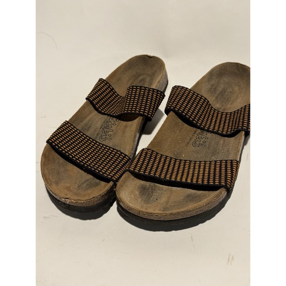 Birki's Curacao Birkenstock Sandals Midnight Chestnut Elastic Strap EU 40 US 9 N - Picture 2 of 5